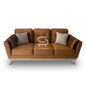 SOFAGAYA Scandi 3 Seater Brown