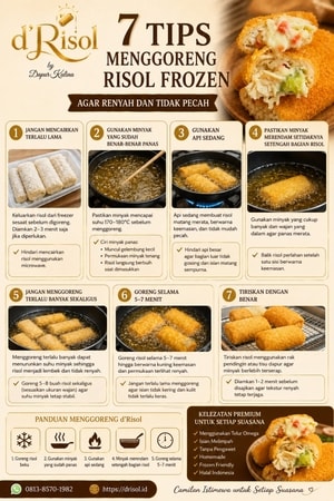 7 Tips Menggoreng Risol Frozen Agar Renyah dan Tidak Pecah