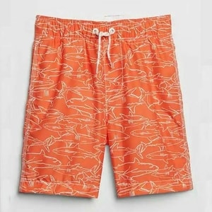  Celana  Pendek  Swim Trunk Gap Kids Shark Orange  25082