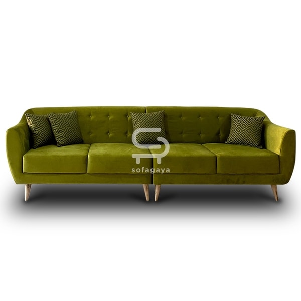 Sofa Mid-Century 4 seater Apple Green