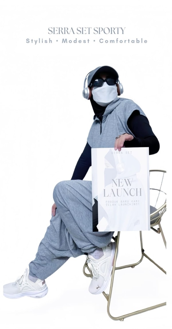Serra Set Sporty by LAHIJAB – Aktif, Sopan & Bergaya