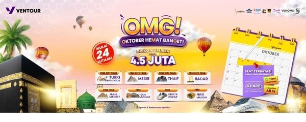 Waktunya Berangkat Umroh! Promo Umroh Hingga 7 Juta Rupiah