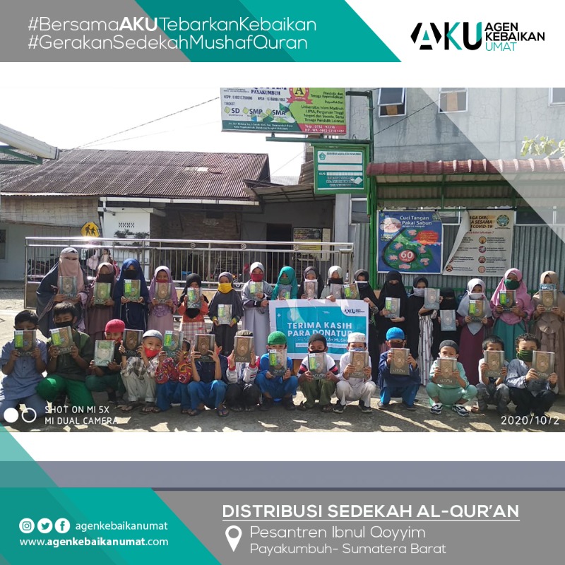 Gerakan Sedekah Mushaf AKU Mendarat di Sumatera Barat