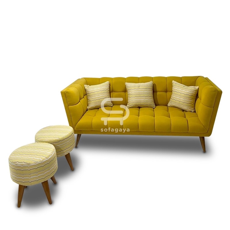 Sofa Brage 3 Seater + 2 Stool