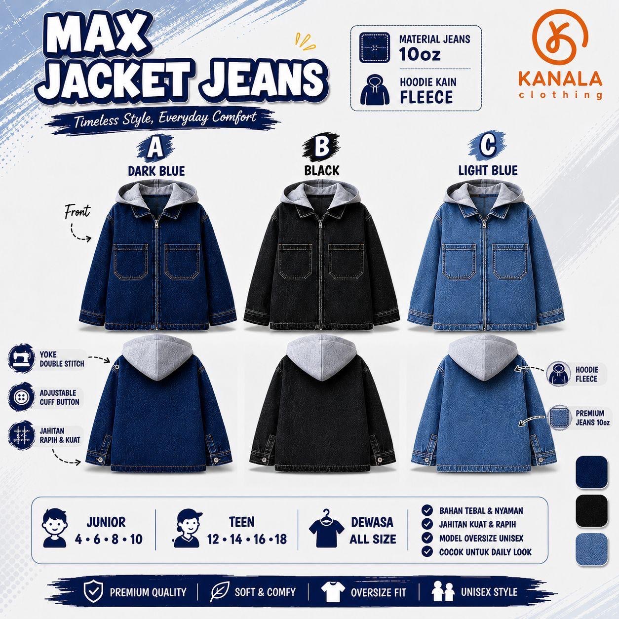 Max Jaket Jeans by Kanala