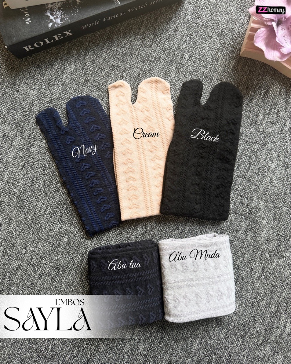 Sayla Kaos Kaki Emboss New
