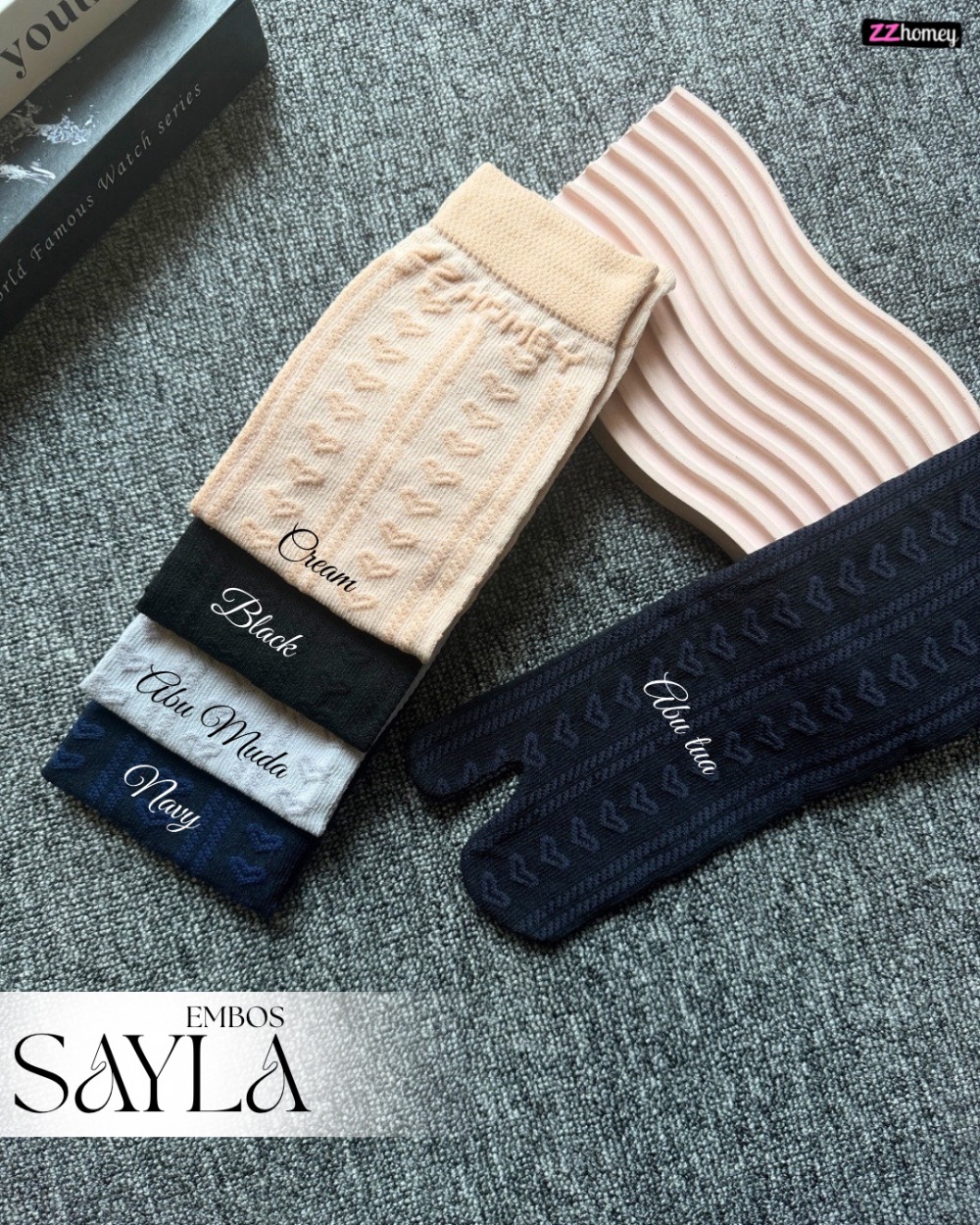 Sayla Kaos Kaki Emboss New